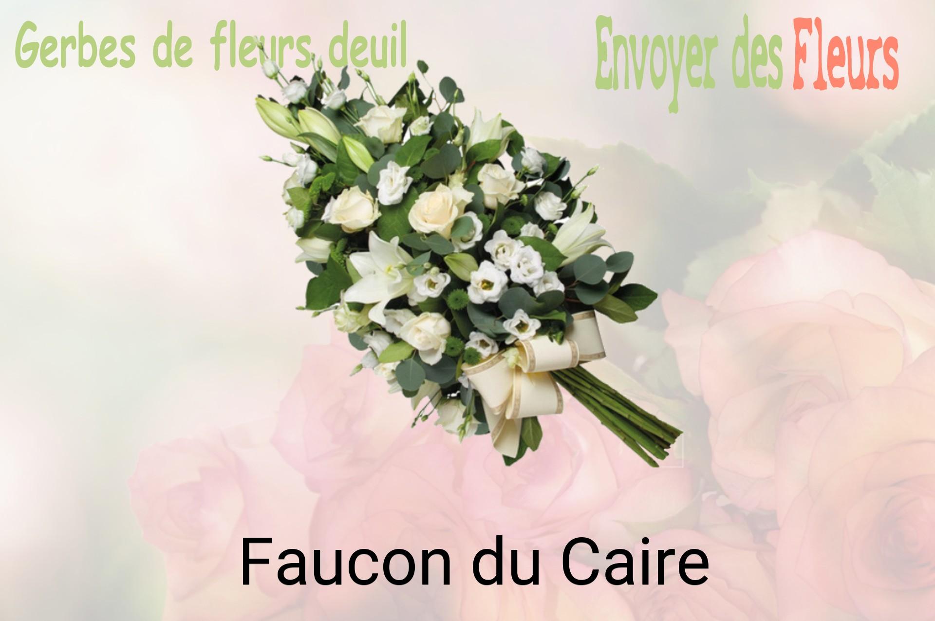 Gerbe de fleurs de deuil livrée à Faucon-du-Caire